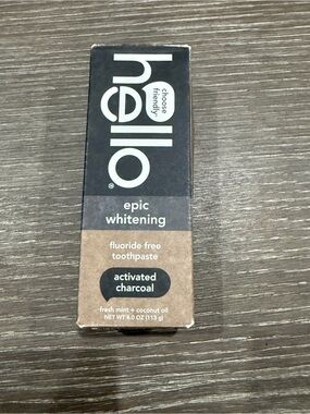 Hello Epic Whitening Activated Charcoal Toothpaste fluoride free mint & coconut